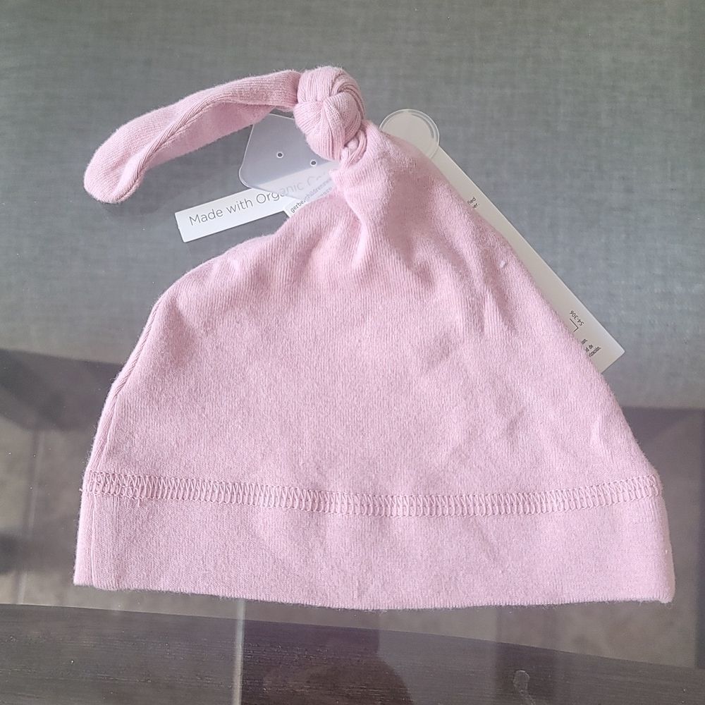Pink Newborn Hat - Gerber Mix It Up Organic Cotton Hat - Picture 4 of 5